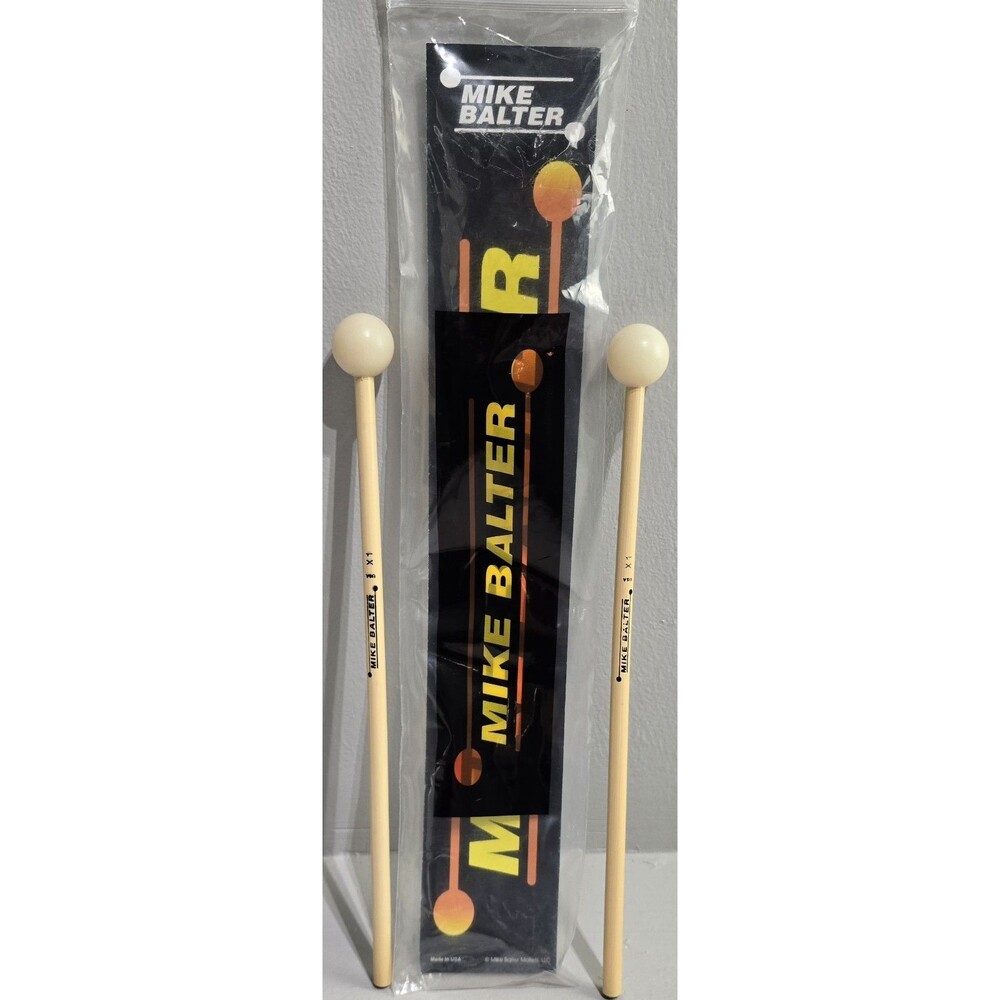 Mike Balter X1 Nylon Rattan Hard Xylophone Mallets - BX1 (Discontinued) Open Box